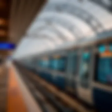 Key stations along the Dubai Metro highlighted
