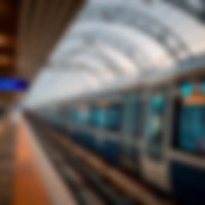 Key stations along the Dubai Metro highlighted