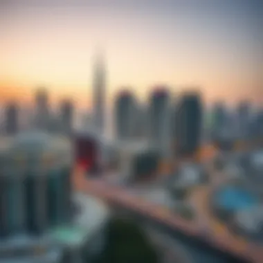 Dubai skyline showcasing luxury properties