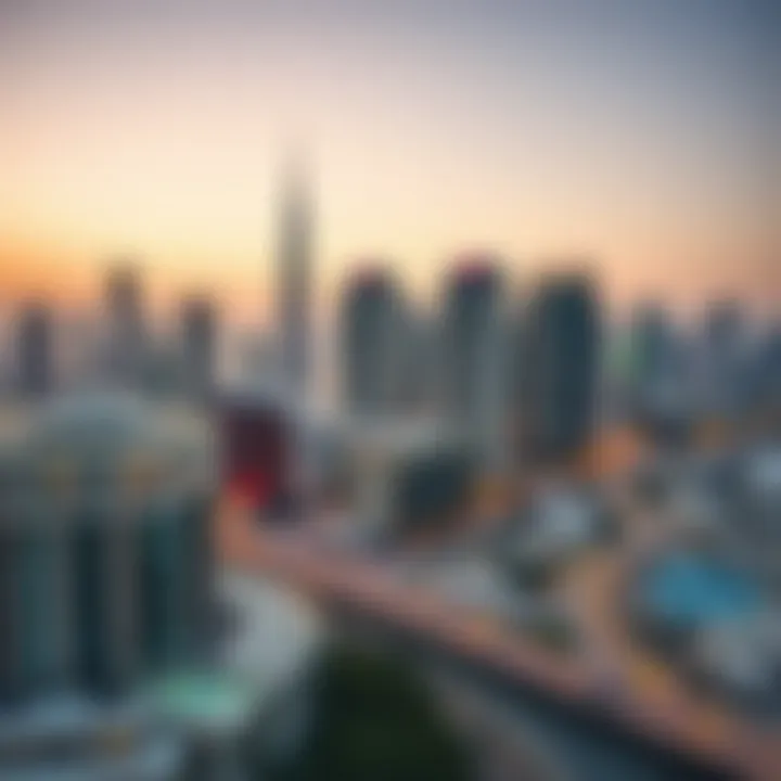 Dubai skyline showcasing luxury properties
