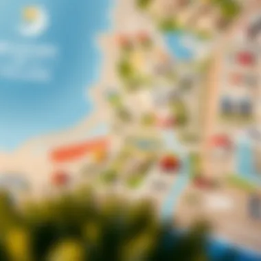 Detailed map highlighting key amenities around Dunes Village Dip 2