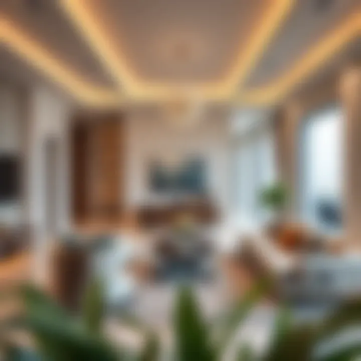 Elegant interior design of a luxury holiday home