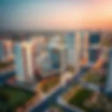 Aerial view of Emaar South Urbana showcasing modern architecture