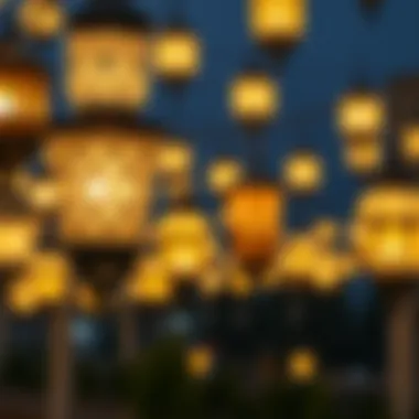 Illuminated Lanterns of Ramadan Decorative lanterns illuminating the night during Ramadan