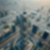 Aerial view of Executive Tower H showcasing its modern architecture