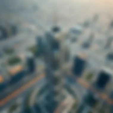 Aerial view of Executive Tower H showcasing its modern architecture