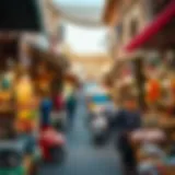 Vibrant marketplace in Abu Hail