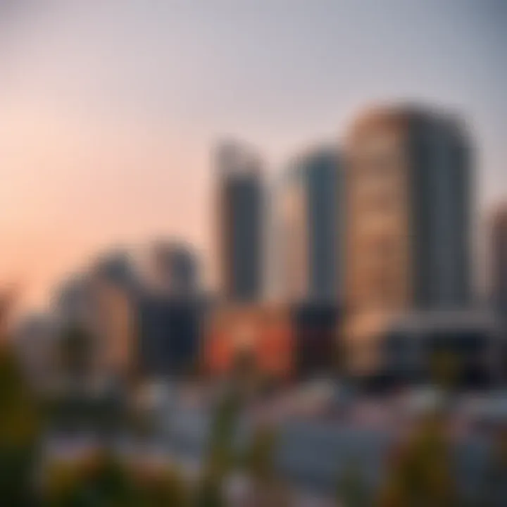 View of Deira's skyline with modern architecture