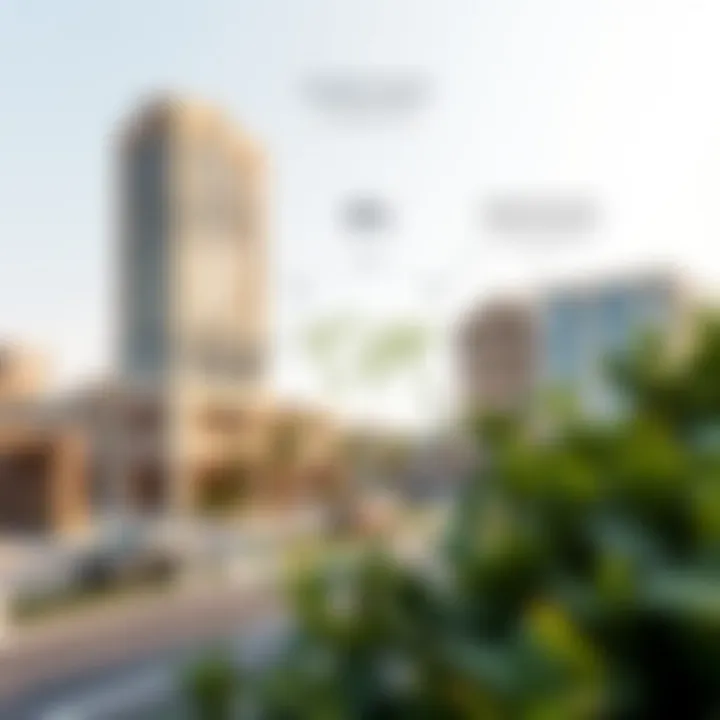 Infographic illustrating socio-economic factors influencing Al Aweer's market.