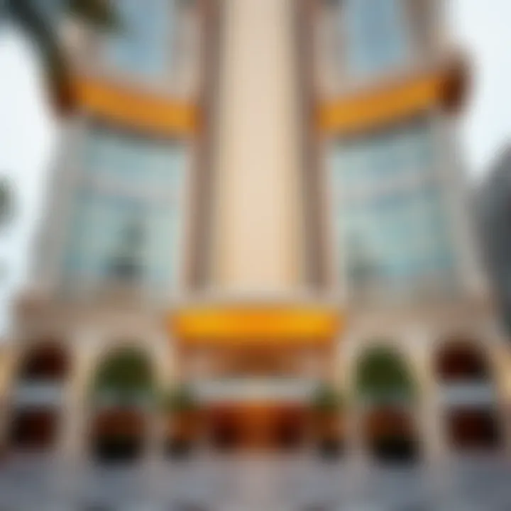 Architectural details of Al Habtoor Tower's design