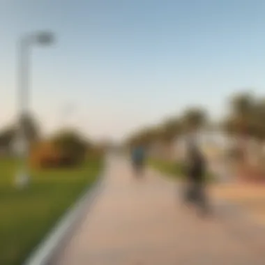 Leisure and Recreation on Al Hudayriat Island Leisure activities available on Al Hudayriat Island including cycling paths and picnic areas.