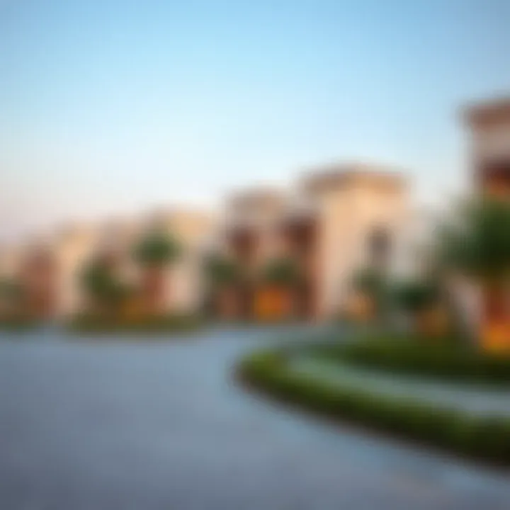 Luxurious residential properties on Al Hudayriat Island highlighting the real estate market.