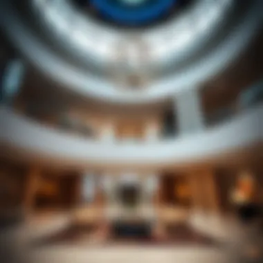 Interior design elements highlighting Al Ikhlas Tower's innovative spaces