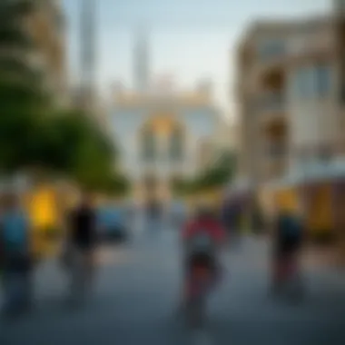 Vibrant community life around الكوف روتانا in Dubai