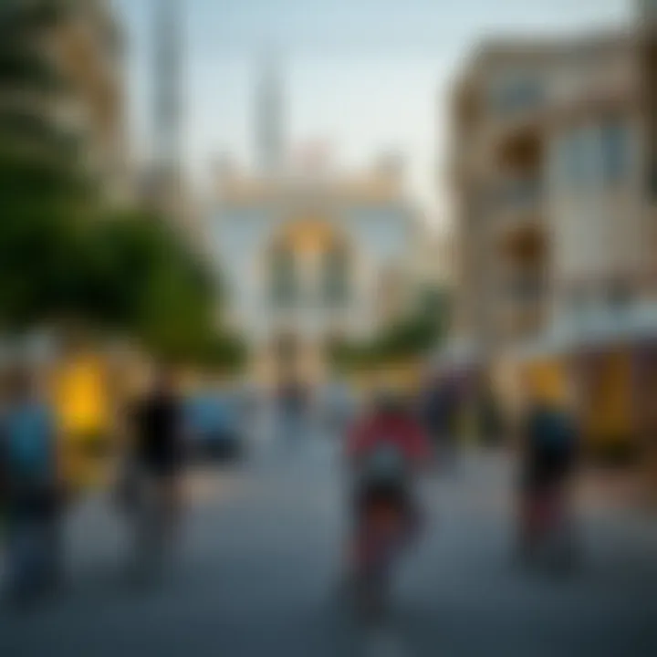 Vibrant community life around الكوف روتانا in Dubai