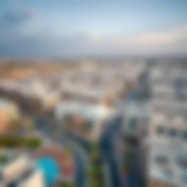 Aerial view of Al Murqabats showcasing modern architecture