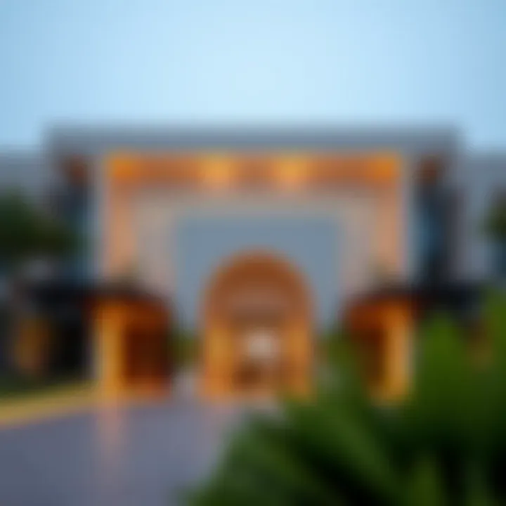 Entrance of الريم هيلز with contemporary design elements