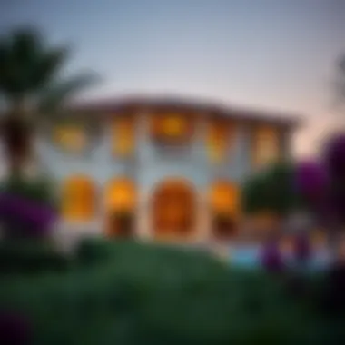 Luxurious villa in الريم هيلز surrounded by greenery