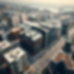 Aerial view of العين سيتي سنتر showcasing its modern architecture