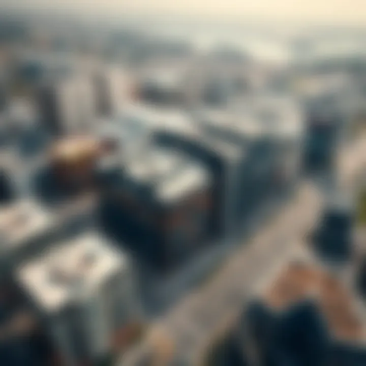 Aerial view of العين سيتي سنتر showcasing its modern architecture