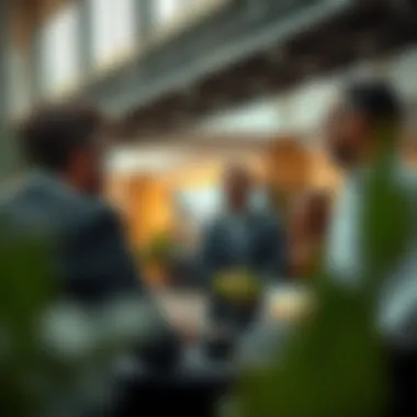 Investors discussing potential at العين سيتي سنتر