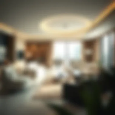 Luxurious living spaces within Anwa Tower highlighting contemporary design elements