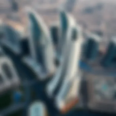Aerial View of International City Aerial view of International City showcasing its architectural diversity
