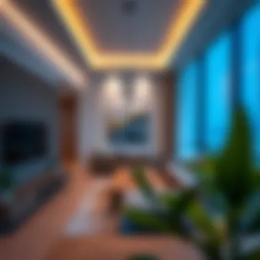 Modern Apartment Living Room Inviting living room space in a modern apartment in International City