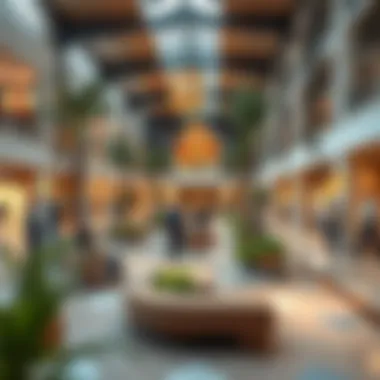 An inviting community area within the Arabian Center that fosters social interaction