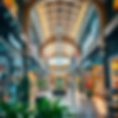 A vibrant retail space filled with diverse shops at the Arabian Center