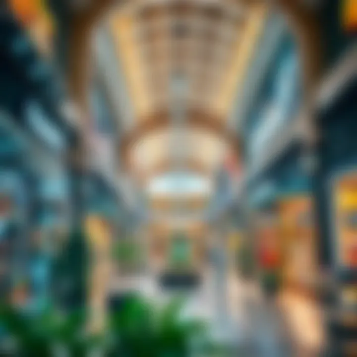 A vibrant retail space filled with diverse shops at the Arabian Center