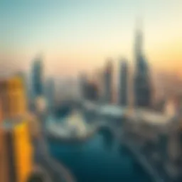 Stunning view of Dubai's skyline showcasing iconic buildings