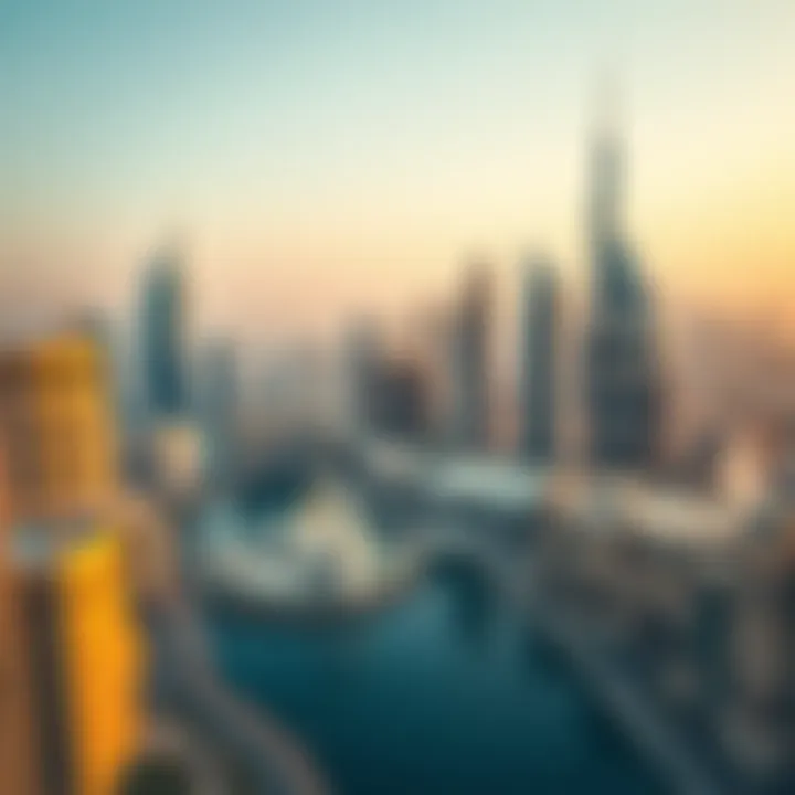 Stunning view of Dubai's skyline showcasing iconic buildings
