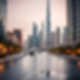 Stunning skyline view of Dubai showcasing modern architecture