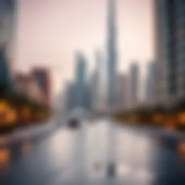 Dubai Skyline: A Fusion of Modernity and Tradition Stunning skyline view of Dubai showcasing modern architecture