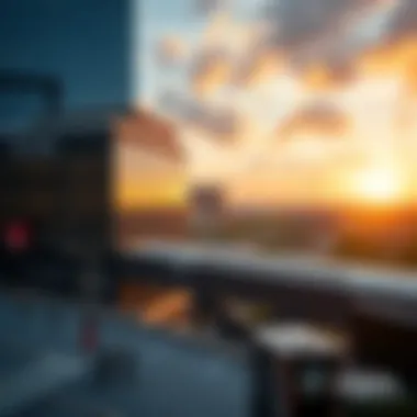 Proximity to Metro Station An aerial shot highlighting the close proximity of Aspin Commercial Tower to the metro station