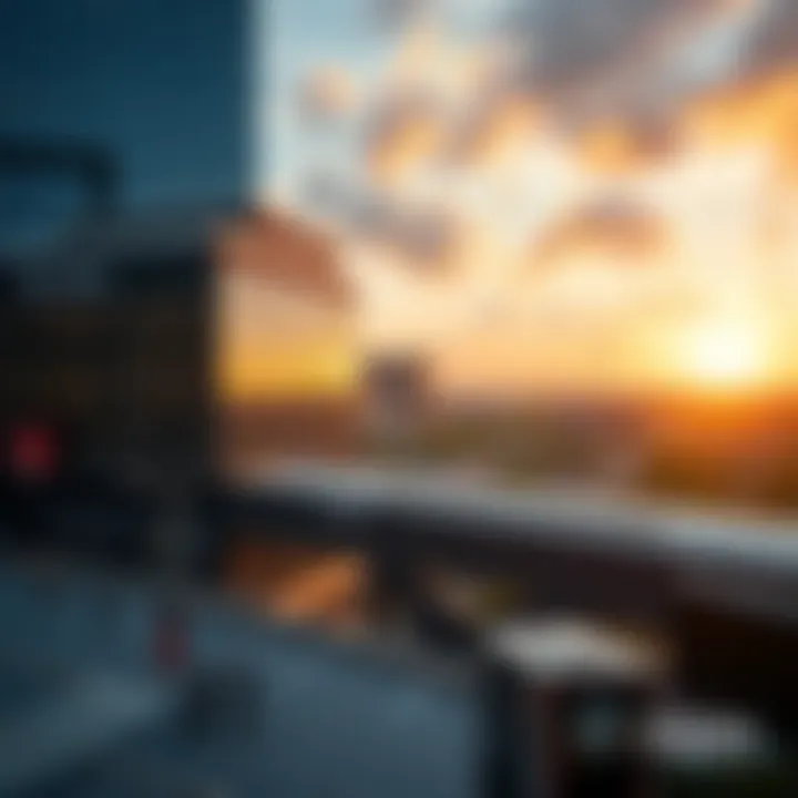 Proximity to Metro Station An aerial shot highlighting the close proximity of Aspin Commercial Tower to the metro station