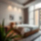 Cozy room in Deira showcasing modern decor and comfortable furnishings