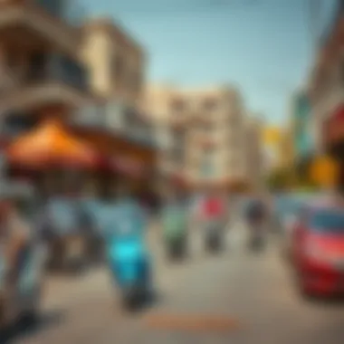 Vibrant Street Scene in Deira Vibrant street scene in Deira illustrating local culture and community vibrancy