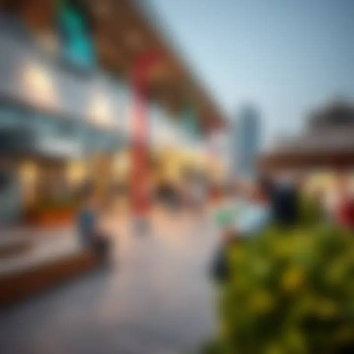 Leisure Activities at بوادي مول العين Visitors enjoying leisure activities at بوادي مول العين's outdoor spaces.