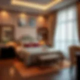 Cozy bedroom setting in Dubai accommodation