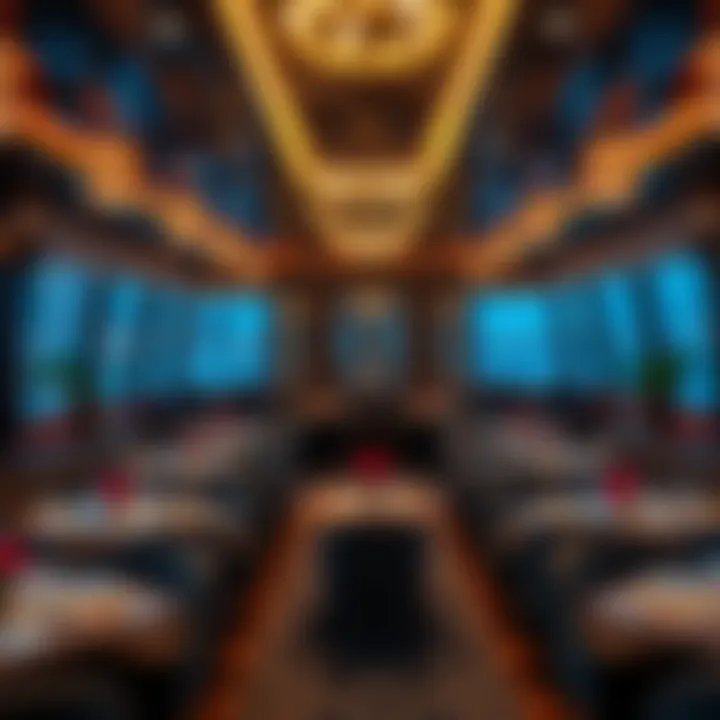Interior ambiance of a boat restaurant in Dubai, featuring sophisticated decor and inviting atmosphere.