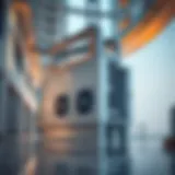 Modern Chiller System in Dubai Modern chiller system installation in a high-rise building