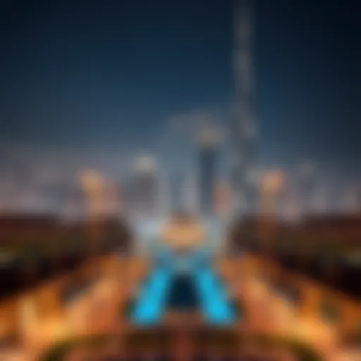 Dubai Skyline and City Stay Residences Stunning skyline of Dubai showcasing city stay residences