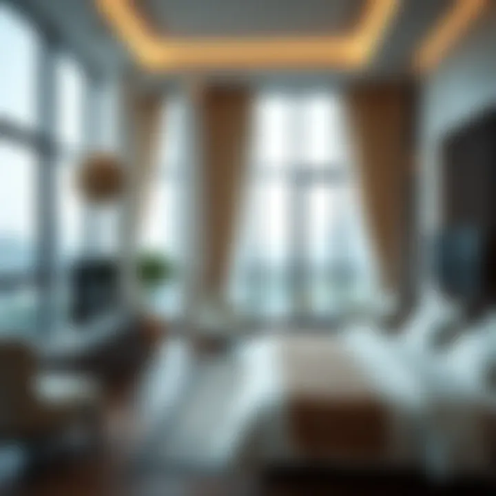 Luxurious interior of a city stay residence