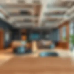 Modern co-working space with innovative design