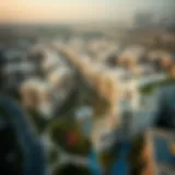 Aerial Perspective of Collective 2.0 in Dubai Hills Aerial view of Dubai Hills showcasing Collective 2.0