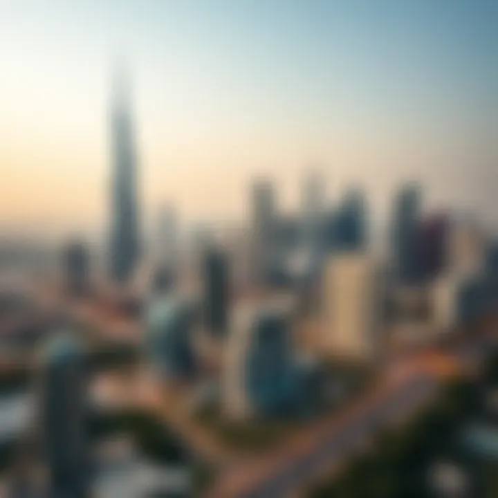 Skyline view of Dubai showcasing real estate projects