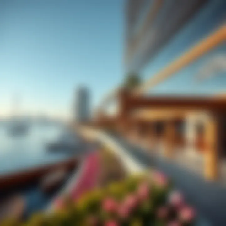 Luxurious waterfront amenities at Creek Harbour