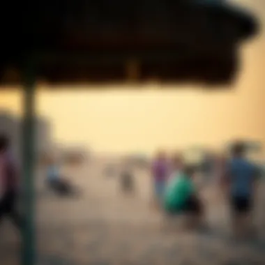 Leisure Activities at Deira Beach Visitors enjoying leisure activities on Deira Dubai Island Beach